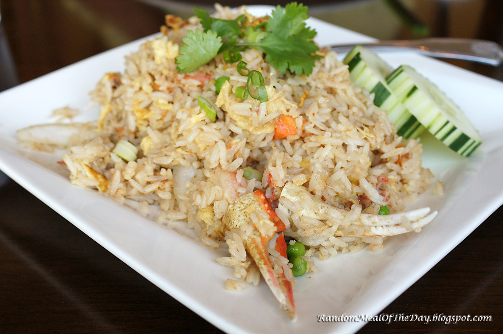 Thai Crab Fried Rice
 Random Meal The Day Bamboo Thai Bistro Crab Fried Rice