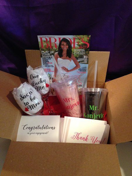 Thank You Gift Ideas For Couples
 Send a newly engaged couple a congratulations shipment