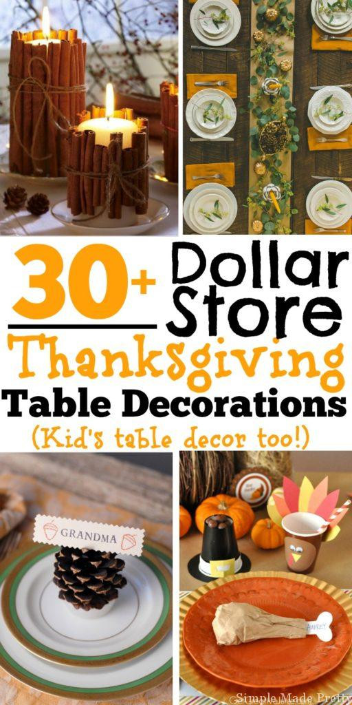 Thanksgiving Decor DIY
 30 DIY and Dollar Store Thanksgiving Table Decorations