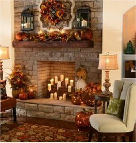 Thanksgiving Fireplace Mantel Decoration
 How To Decorate A Fireplace Mantel For Thanksgiving 5