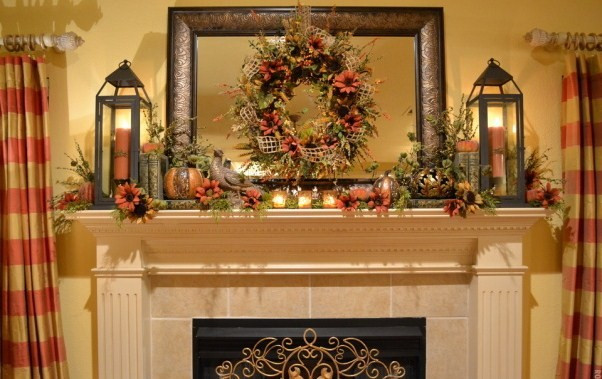 Thanksgiving Fireplace Mantel Decoration
 Thanksgiving Mantel Decorating Ideas