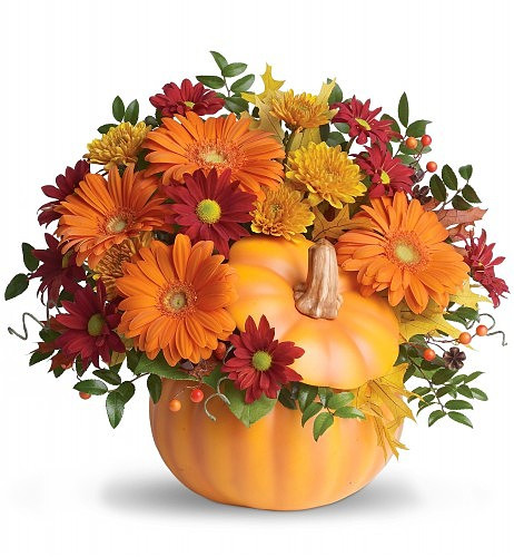 Thanksgiving Flower Delivery
 Country Pumpkin Bouquet Flower Bouquets A beautiful