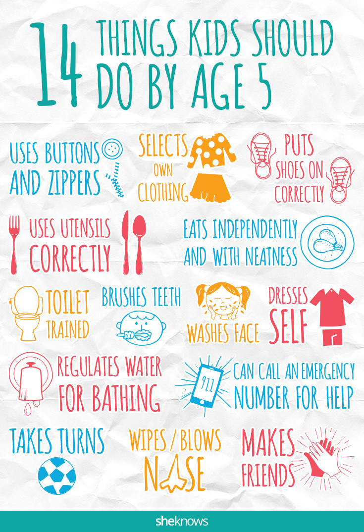 Things Kids Can Do
 14 things kids should do by age 5