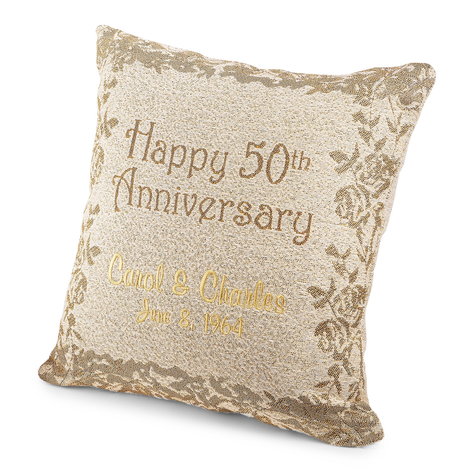 Things Remembered Anniversary Gift Ideas
 Personalized 50th Anniversary Pillow