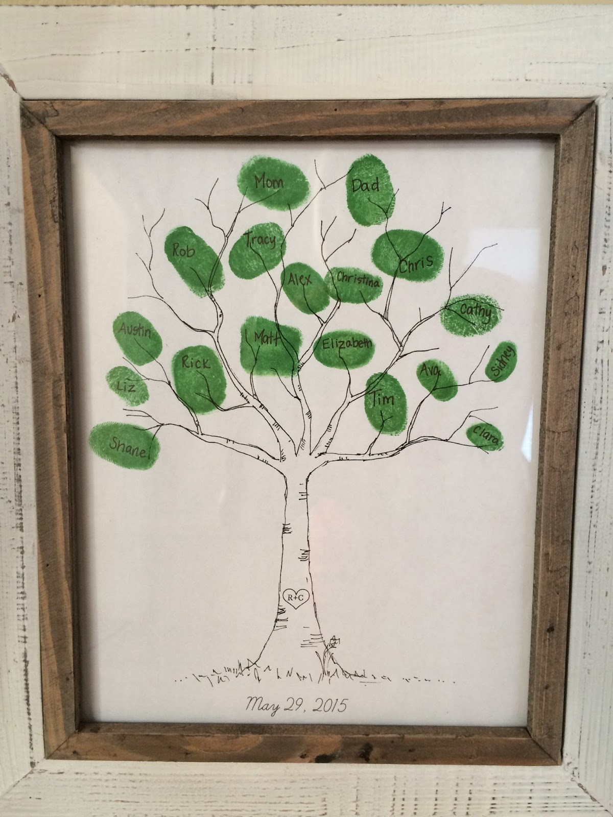 Things Remembered Anniversary Gift Ideas
 Keeping up with the Kiddos Family Thumbprint Tree 50th
