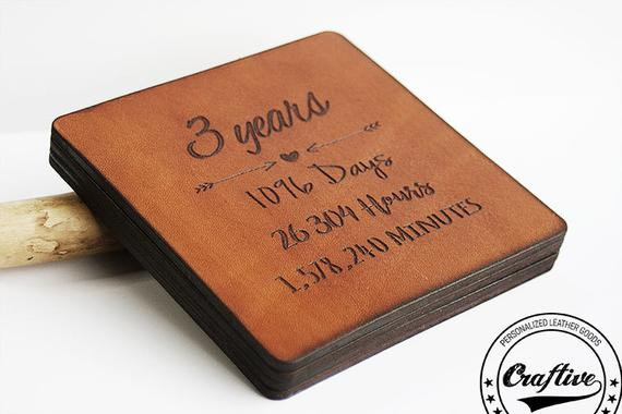 Third Anniversary Gift Ideas For Her
 3rd anniversary t leather 3 Year Anniversary by