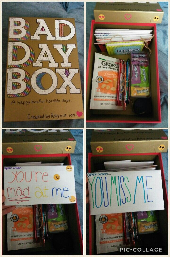 Thoughtful Gift Ideas For Girlfriend
 Bad Day Box Perfect t for your boyfriend girlfriend