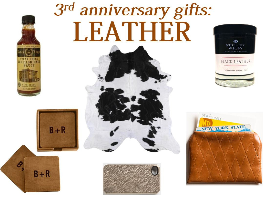 Three Year Anniversary Gift Ideas
 Fresh Basil 3rd Anniversary Gifts Leather