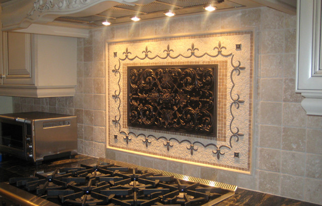 Tile Murals For Kitchen Backsplash
 Handcrafted mosaic mural for kitchen backsplash