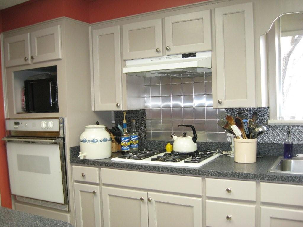 Tin Kitchen Backsplash
 Faux Tin Backsplash De Leon Texas