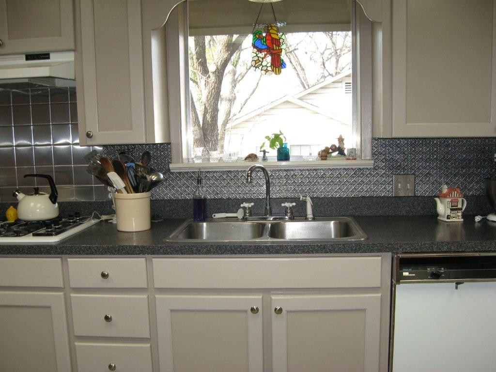 Tin Kitchen Backsplash
 Faux Tin Backsplash De Leon Texas