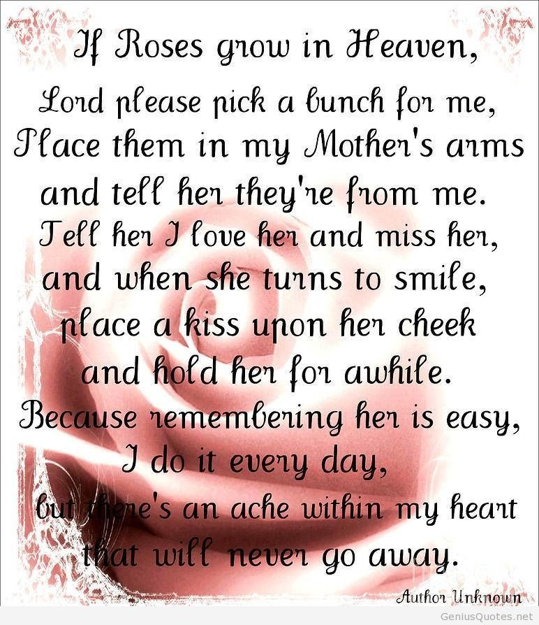 To My Mother Quotes
 HAPPY BIRTHDAY QUOTES FOR MY MOM IN HEAVEN image quotes at