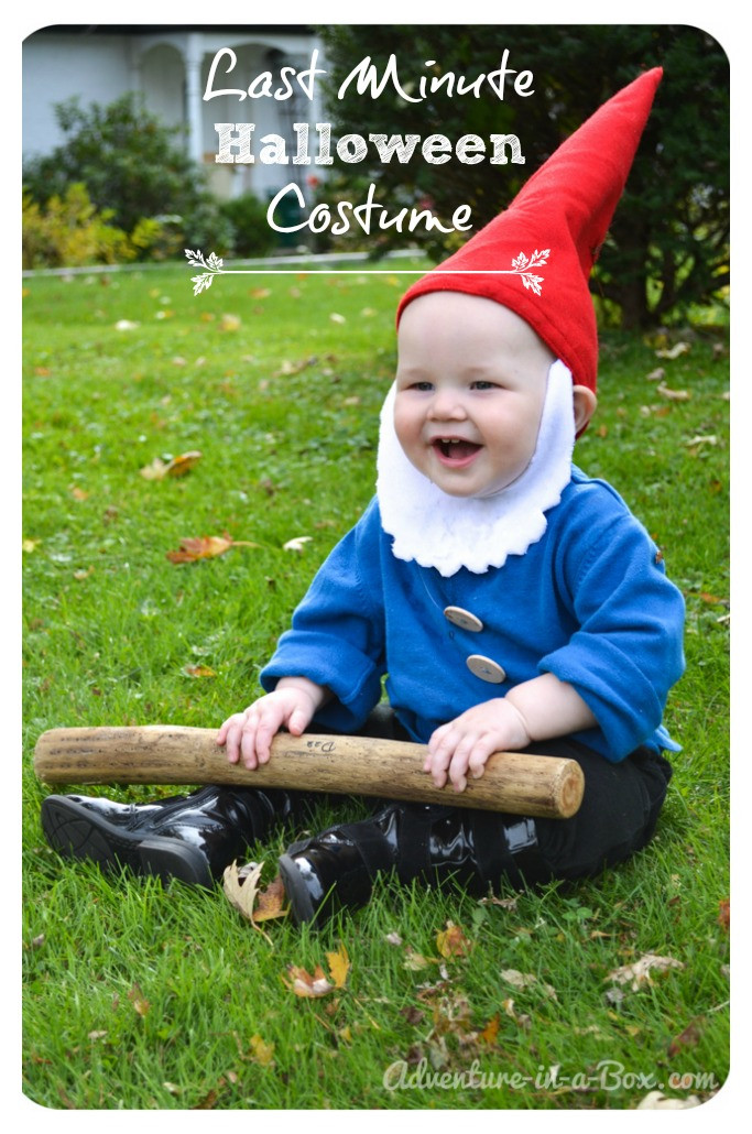 Toddler Costume DIY
 Quick and Easy Halloween Costume Idea Garden Gnome