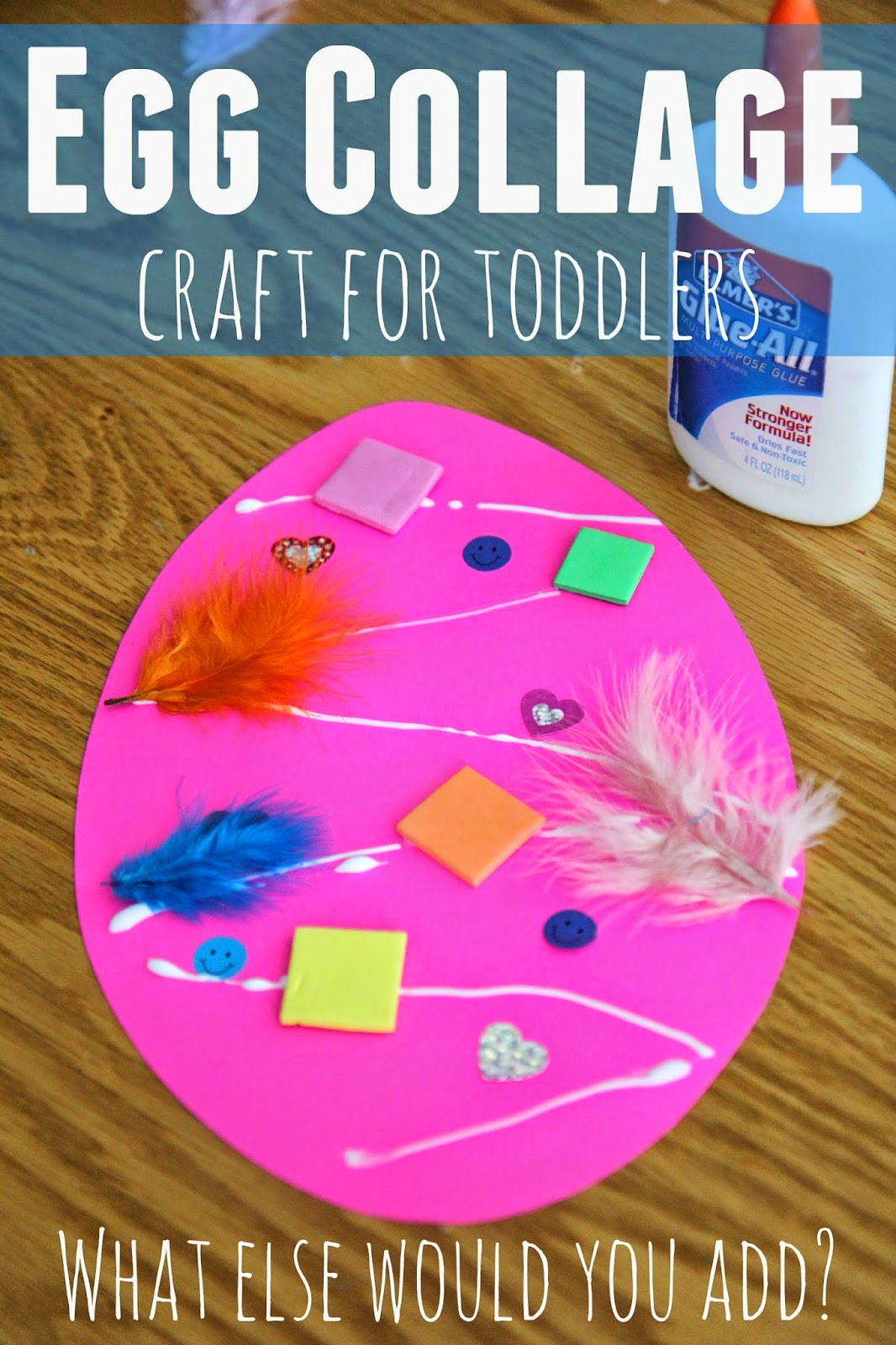 Toddler Easter Crafts
 Toddler Approved Easter Egg Collage Craft for Toddlers