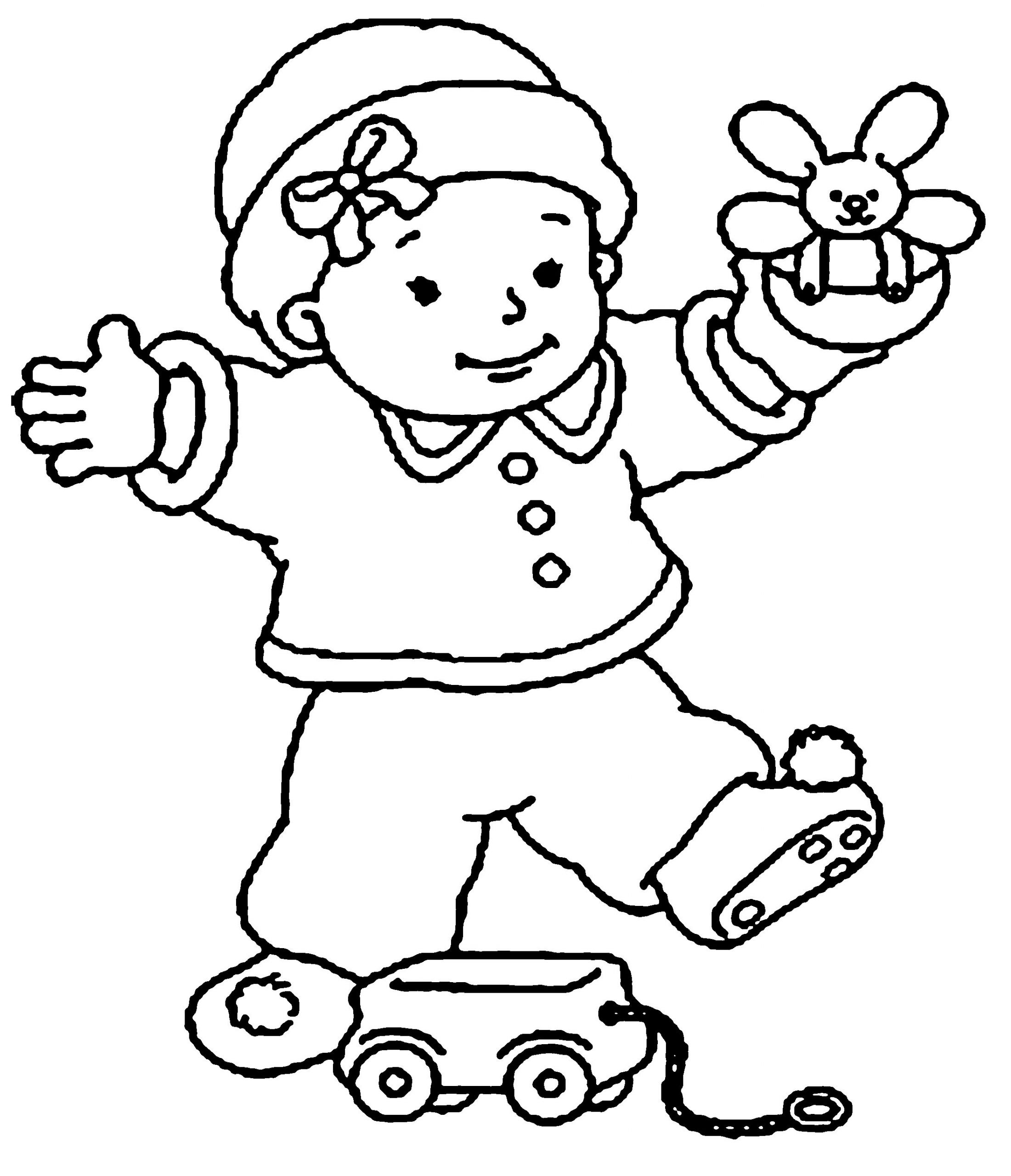 Toddler Girl Coloring Pages
 Baby Coloring Pages for Download