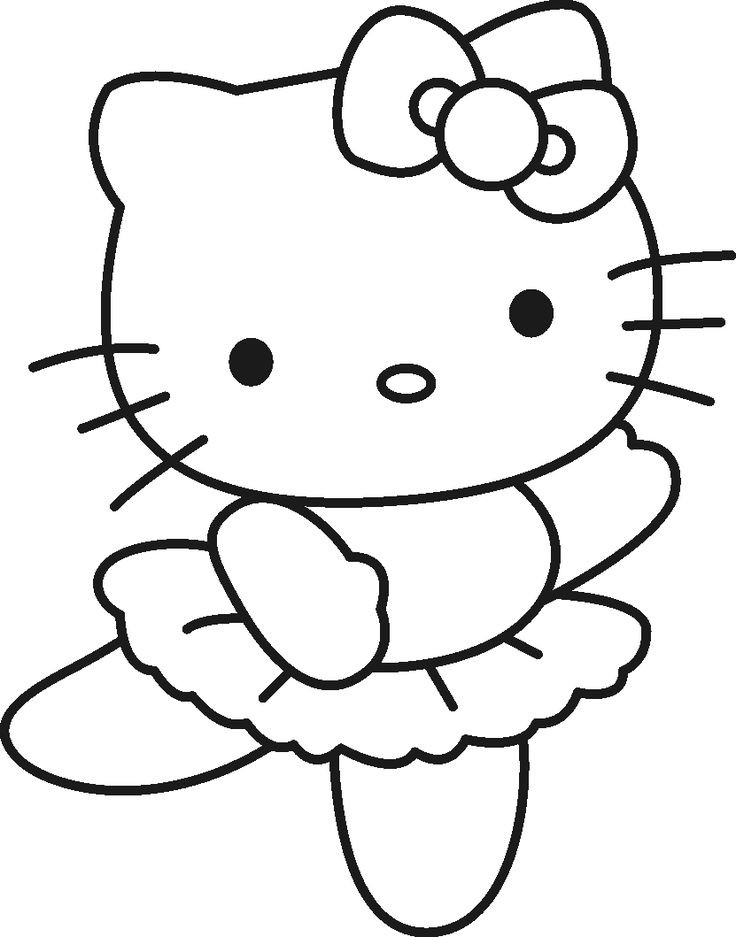 Toddler Girl Coloring Pages
 Free Printable Hello Kitty Coloring Pages For Kids