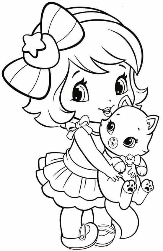 Toddler Girl Coloring Pages
 Coloring Pages Little Girl