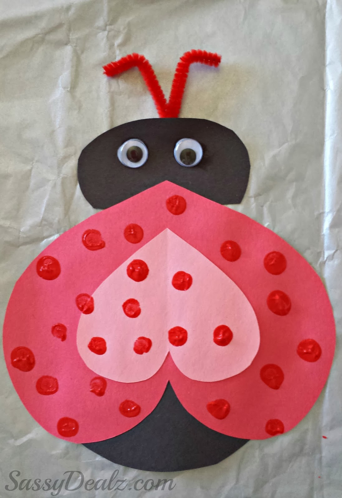 Toddler Valentines Day Crafts
 Heart Ladybug Valentines Day Craft For Kids Crafty Morning