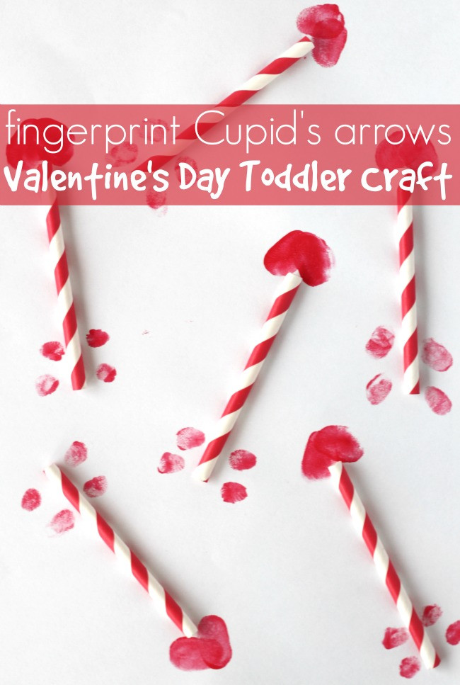 Toddler Valentines Day Crafts
 Valentine s Day Toddler Craft Fingerprint Cupid s Arrows