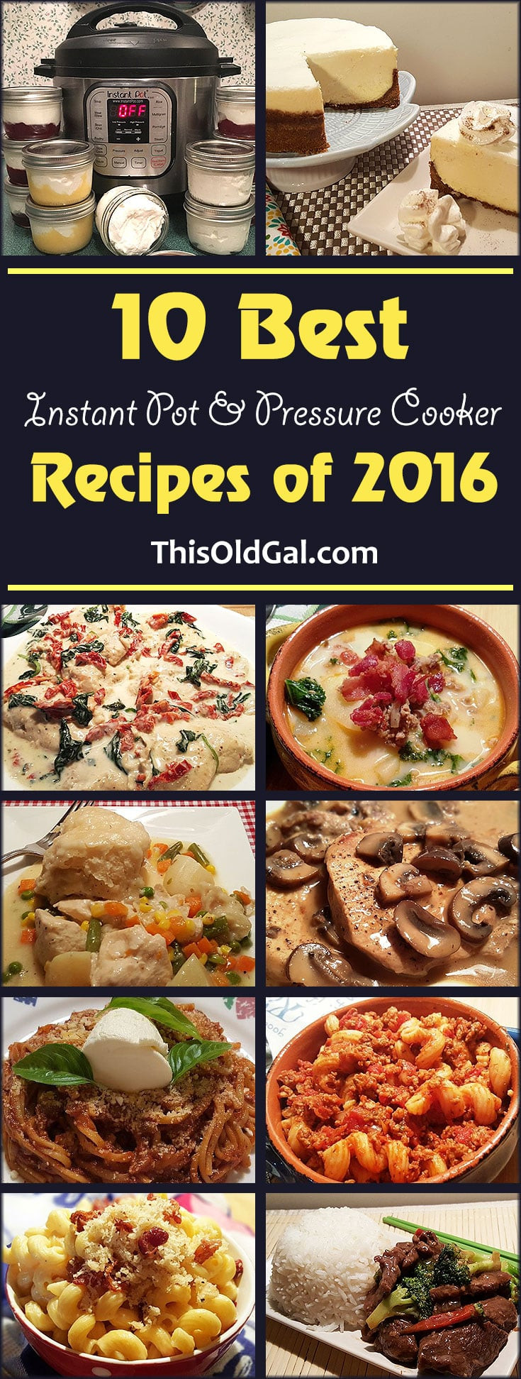 Top 10 Instant Pot Recipes
 10 Best Instant Pot and Pressure Cooker Recipes of 2016