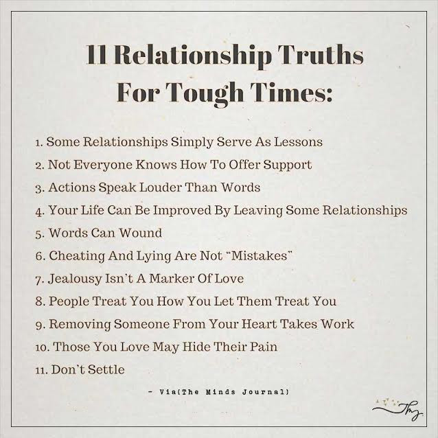 Tough Relationship Quotes
 11 Relationship truths for tough times