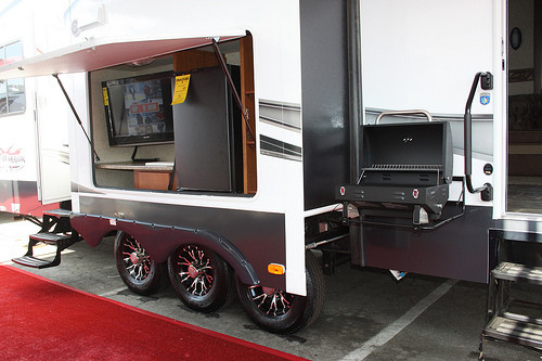 Toy Hauler With Outdoor Kitchen
 59th Annual California RV Show