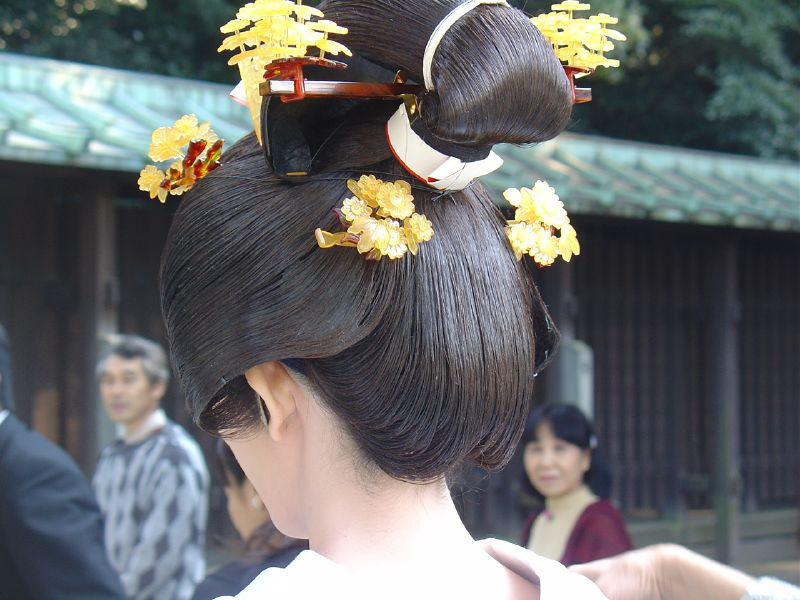 Traditional Wedding Hairstyles
 File Traditional Japanese wedding hairstyle