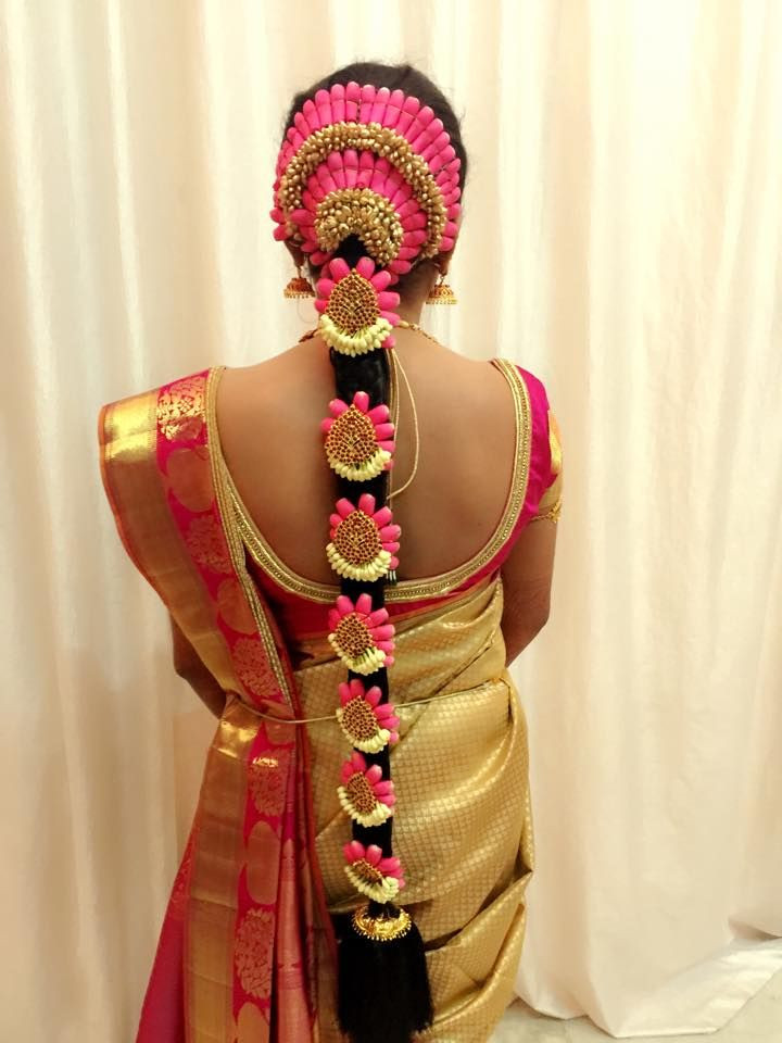 Traditional Wedding Hairstyles
 Traditional Southern Indian bride s bridal braid hair