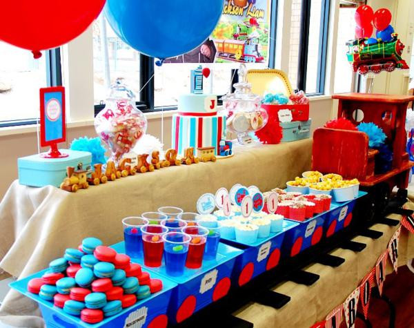 Train Birthday Party Decorations
 Kara s Party Ideas Train Boy Themed Birthday Party