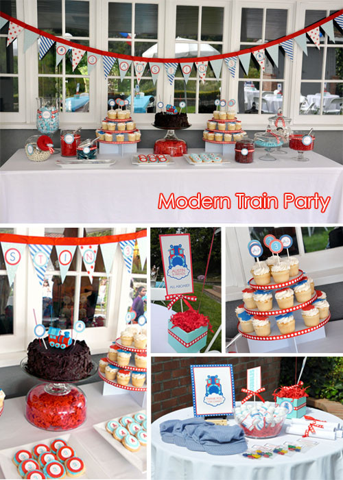 Train Birthday Party Decorations
 Train Themed Birthday Party