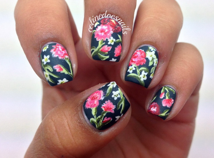 Tropical Flower Nail Designs
 Beautiful pictures with Flower nail designs