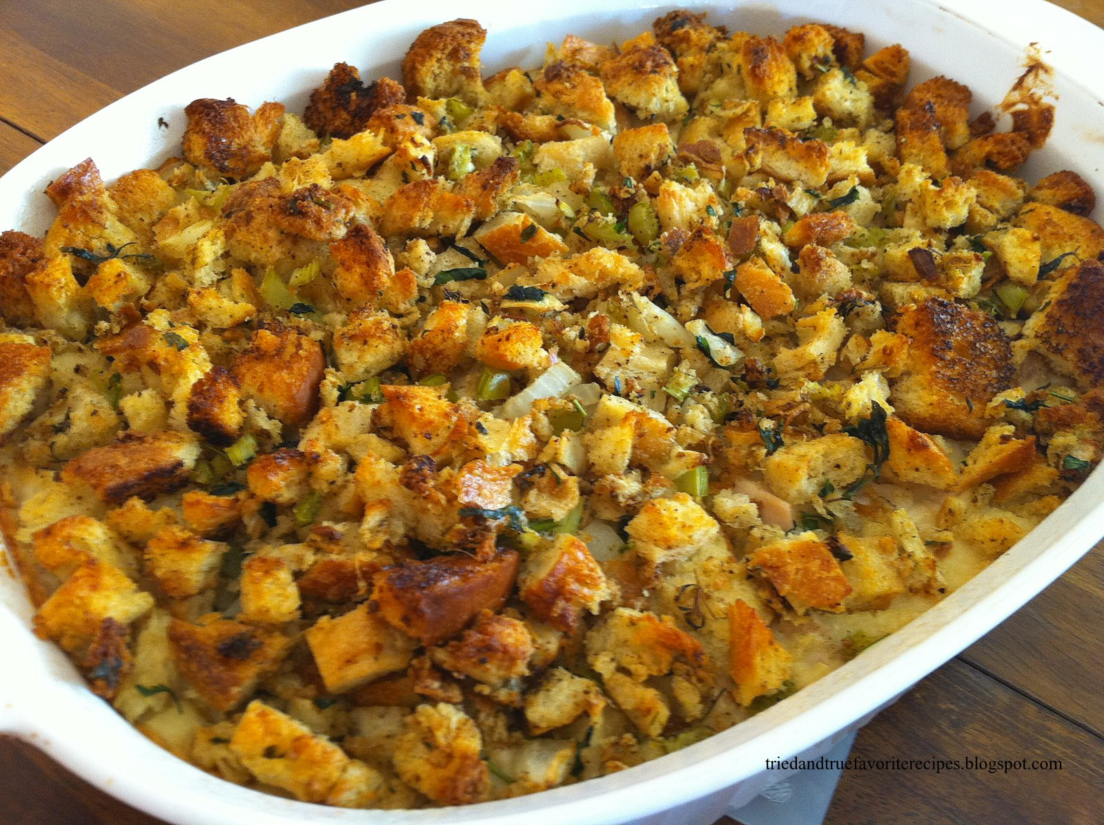 Turkey And Dressing Casserole
 Tried and True Favorite Recipes Chicken or Turkey and