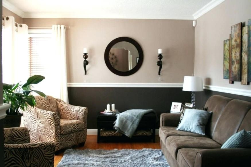 Two Tone Walls Living Room
 two tone living room colors earth tone paint colors for