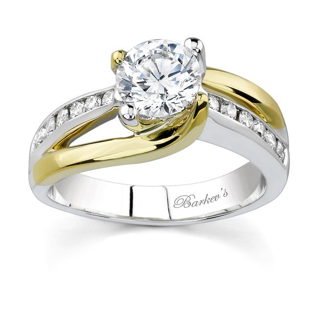 Two Tone Wedding Rings
 Barkev s Two Tone Engagement Ring 6990LY