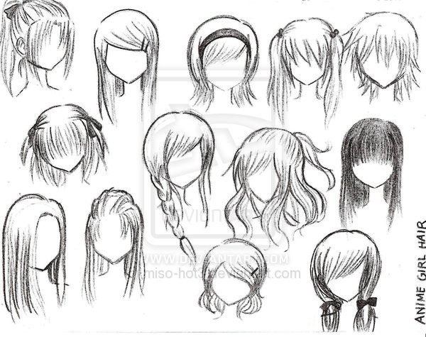 Types Of Anime Hairstyles
 type of anime hair by zychong on DeviantArt