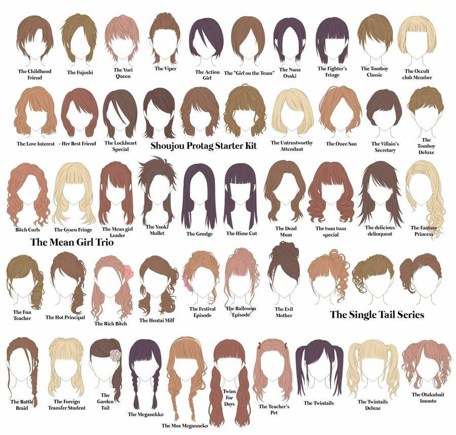 Types Of Anime Hairstyles
 Whats Your Favorite AnimeGirl Hairstyle