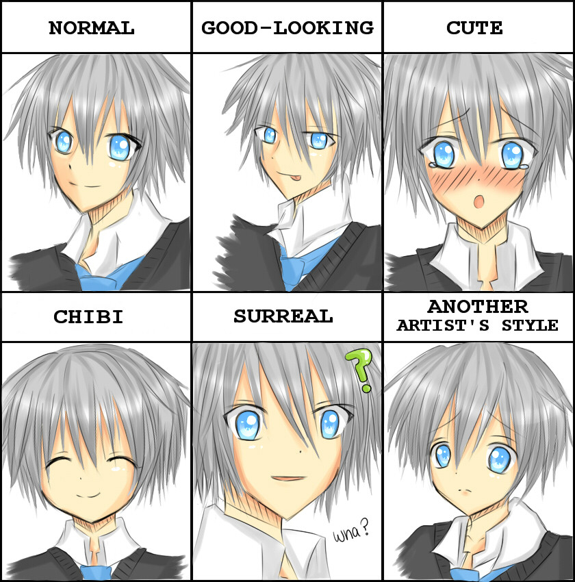 Types Of Anime Hairstyles
 Kaede Different Styles by Buru1457 on DeviantArt