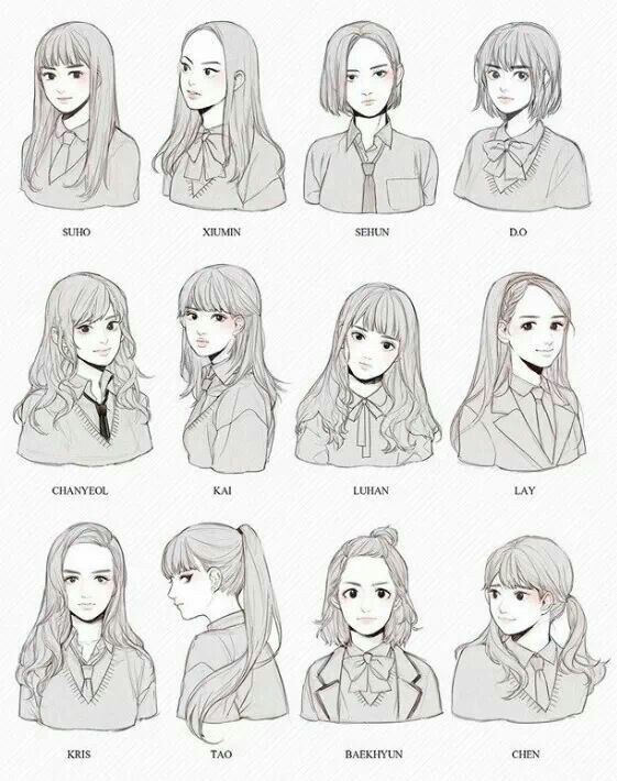 Types Of Anime Hairstyles
 Pin by avale on velyaaa