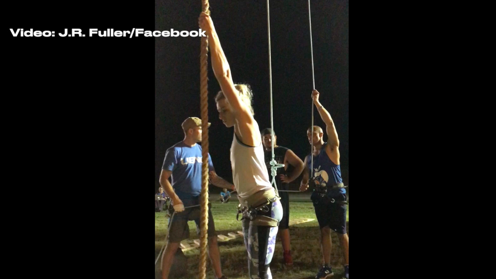 Ultimate Backyard Warrior
 Jessie Graff conquered this terrifying rope climb