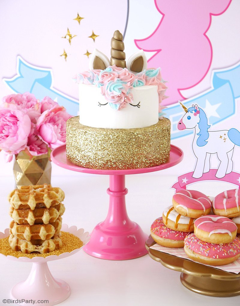 Unicorn Theme Tea Party Food Ideas For Girls
 My Daughter s Unicorn Birthday Slumber Party Party Ideas