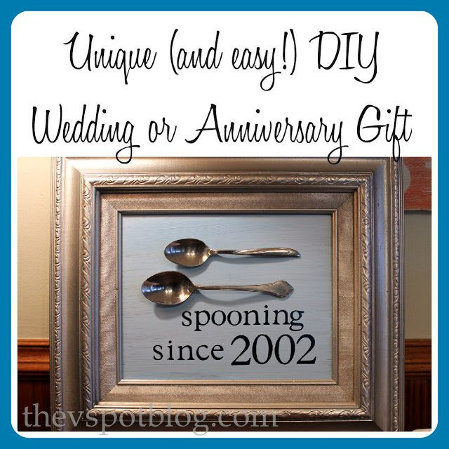 Unique Anniversary Gift Ideas
 A DIY personalized wedding or anniversary t for less