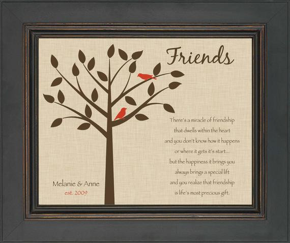 Unique Gift Ideas For Best Friends
 Best Friend Gift Personalized Gift for a by KreationsbyMarilyn