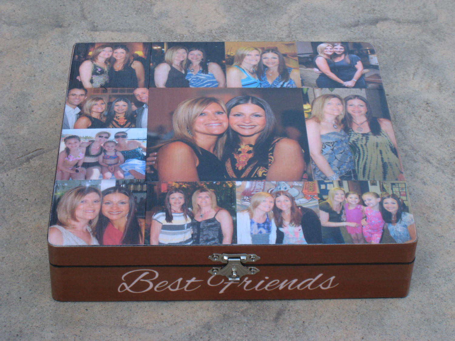 Unique Gift Ideas For Best Friends
 Best Friends Collage Keepsake Box Unique Maid of Honor
