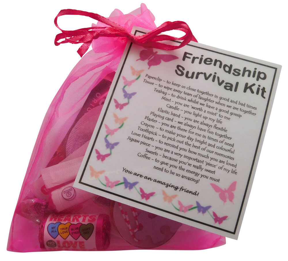 Unique Gift Ideas For Best Friends
 Friendship BFF Best Friend Survival kit t unique