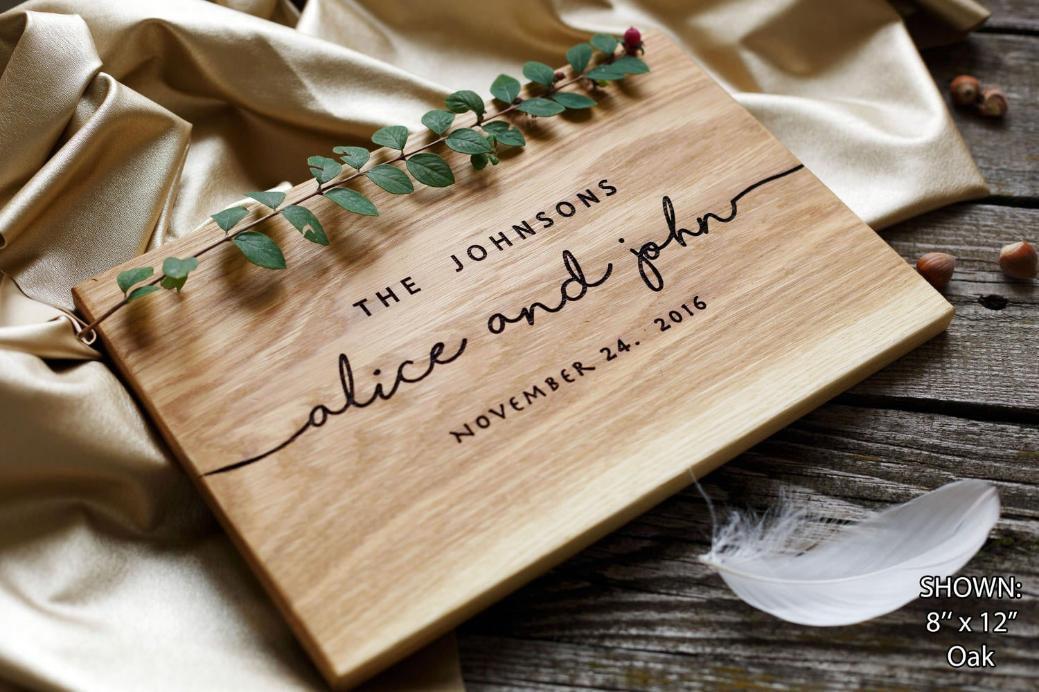 Unique Gift Ideas For Couples
 Wedding Gift Personalized Cutting Board Gift for couple