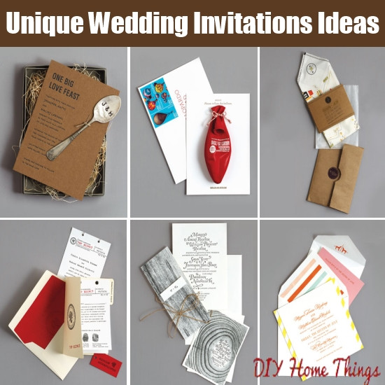 Unique Wedding Invitations Ideas
 10 Cool and Unique Wedding Invitations Ideas