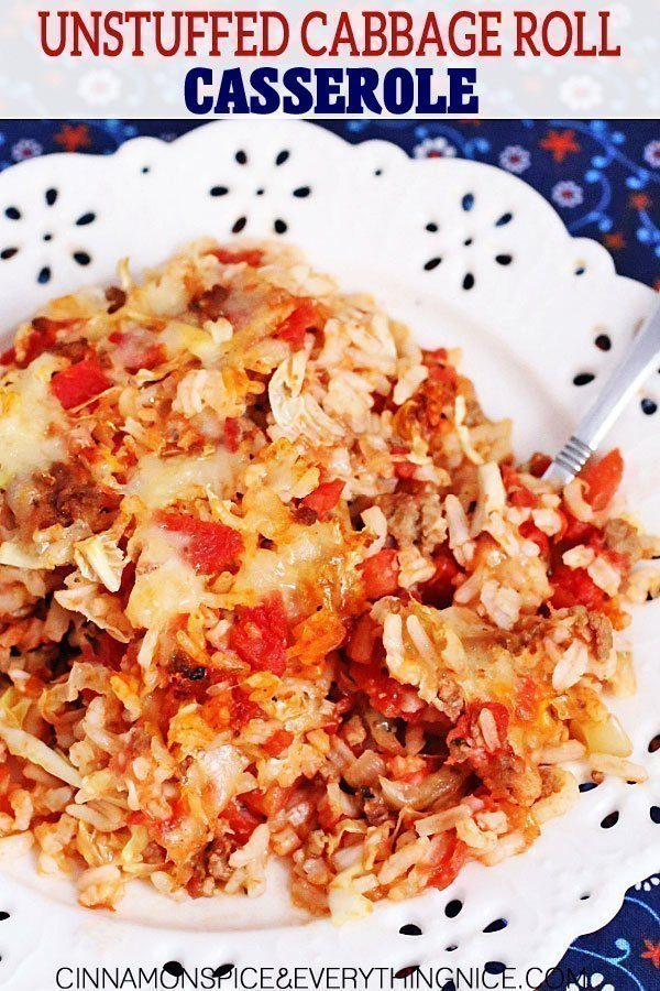 Unstuffed Cabbage Roll Casserole
 Unstuffed Cabbage Roll Casserole