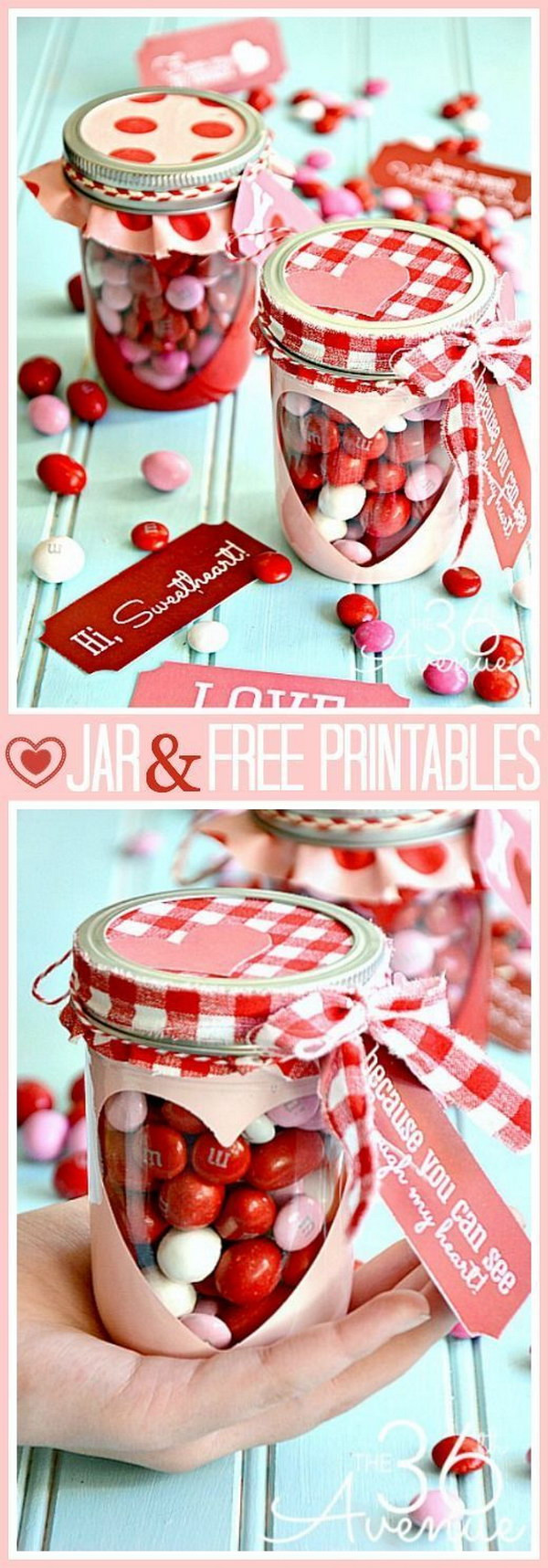 Valentine Candy Gift Ideas
 70 DIY Valentine s Day Gifts & Decorations Made From Mason