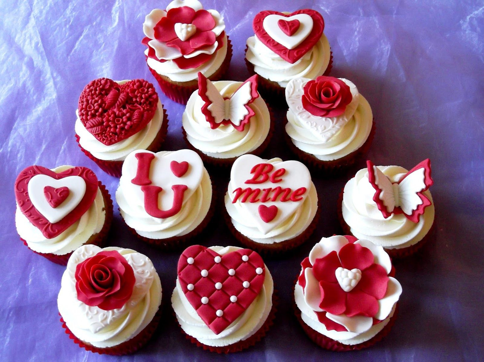 Valentine Cupcakes Pinterest
 valentine fondant cupcakes Valentine Art