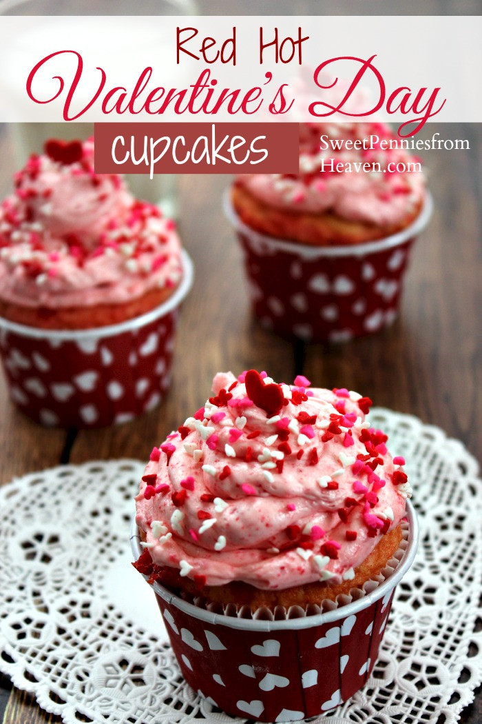 Valentine Cupcakes Recipe
 Simple Red Hot Valentine s Day Cupcakes Recipe